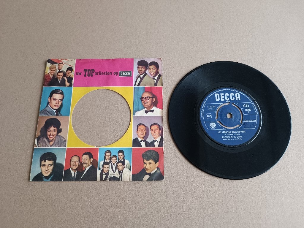 Single: Boudewijn De Groot - Het Land Van Maas En Waal (1967, Cd's en Dvd's, Vinyl Singles, Verzenden, Gebruikt, Nederlandstalig