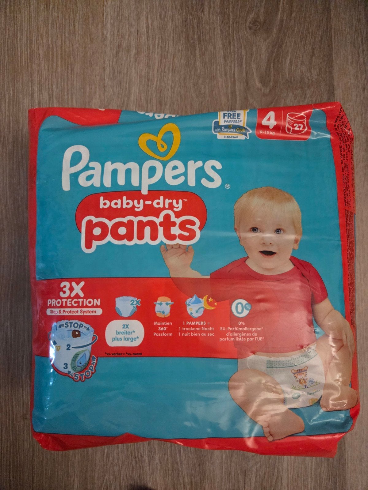 Pampers Baby-Dry Pants Maat 4 (9-15kg) - 27 stuks, Ophalen of Verzenden, Nieuw