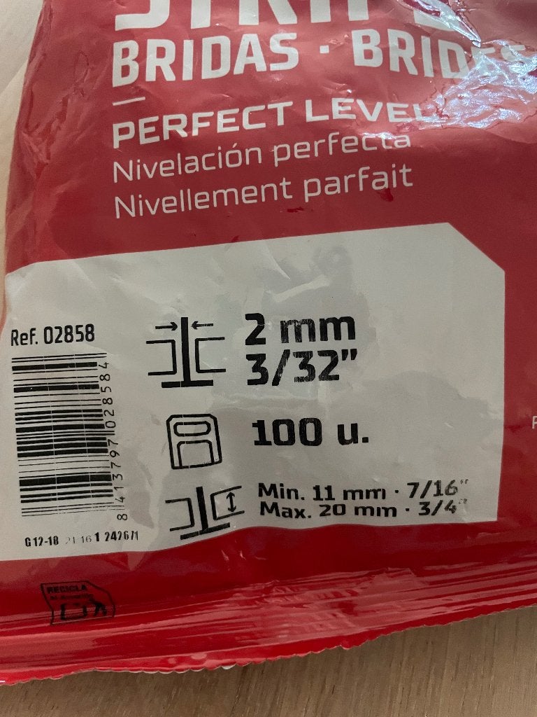 Gratis: Rubi Delta Level System strips 2 mm, Ophalen, Overige materialen, Overige typen, Nieuw