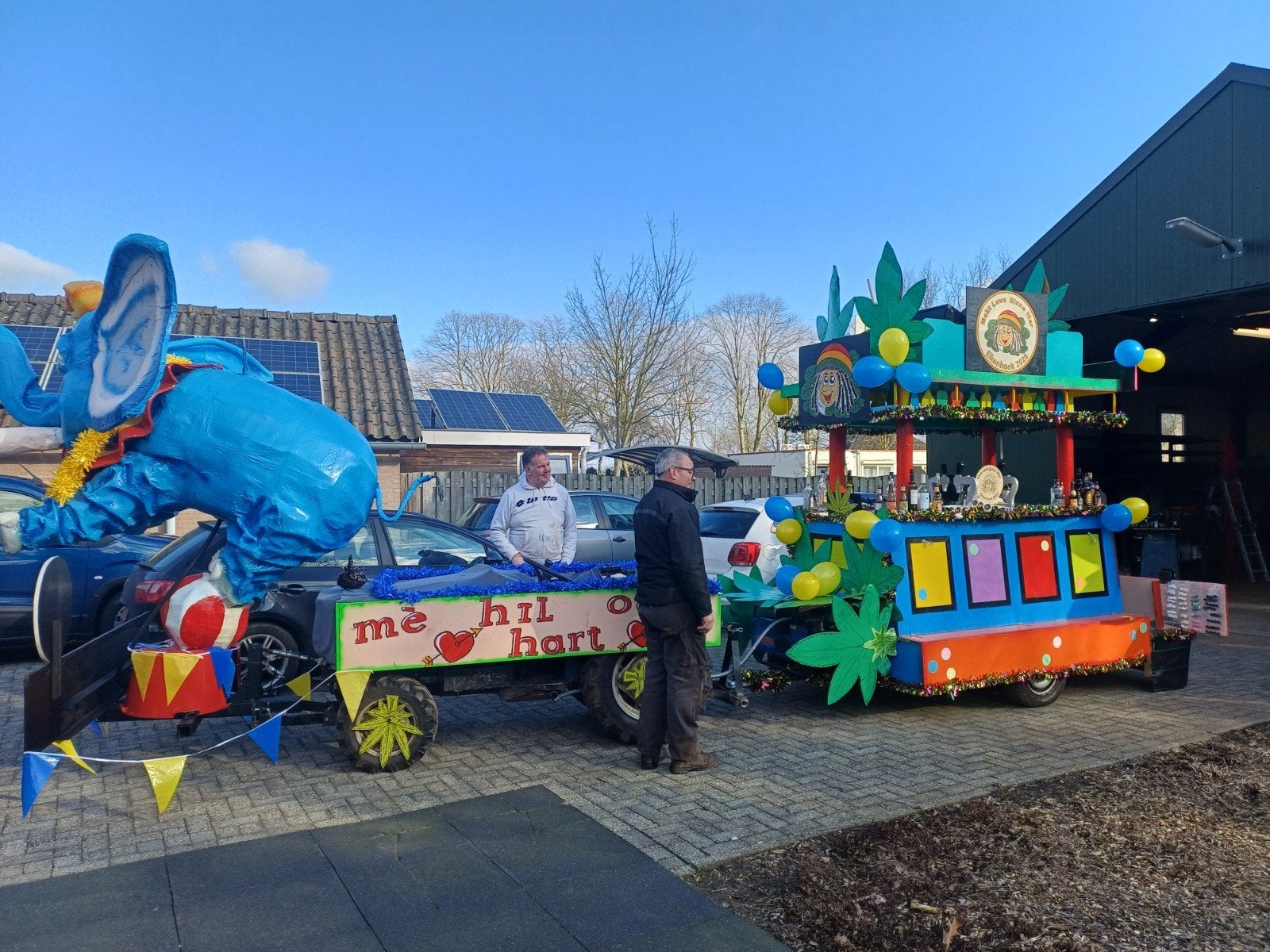 Complete Carnavalswagen: Snoepwinkel, Olifant & Bloem, Hobby en Vrije tijd, Ophalen, Gebruikt, Overige typen, Carnaval