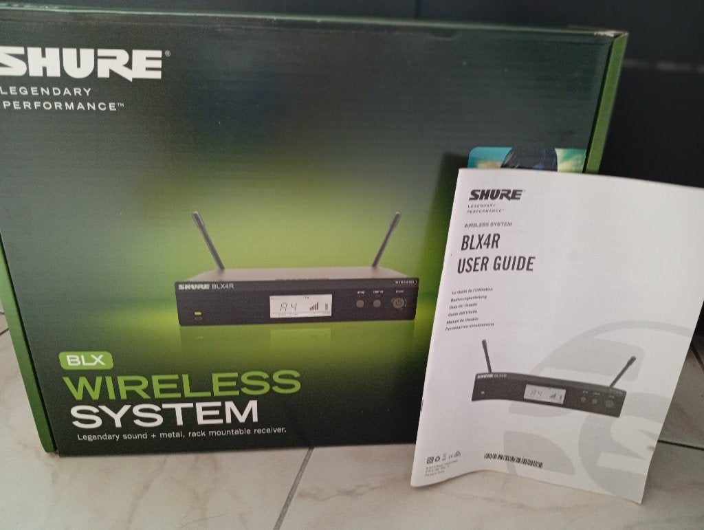 SHURE BLX4R DRAADLOOS origineel €325, Ophalen of Verzenden, Zo goed als nieuw, Zangmicrofoon, Draadloos