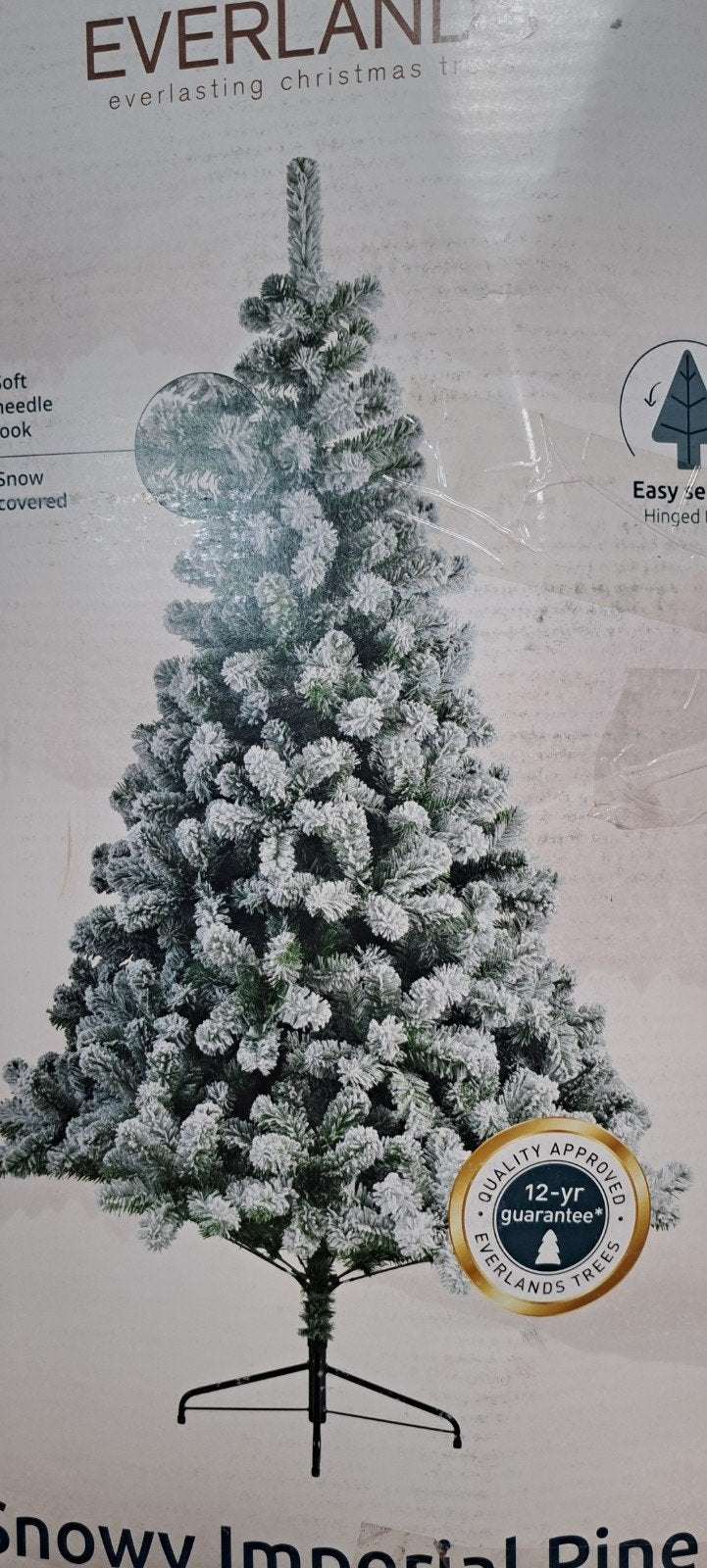 Everlands kerstboom met sneeuw  2.40 cm hoog, Diversen, Ophalen, Zo goed als nieuw