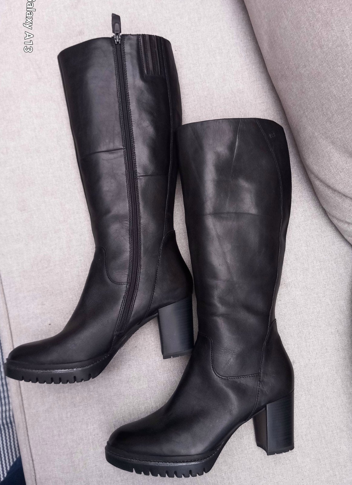 Tamaris hoge leren laarzen maat 41,zwart, Kleding | Dames, Schoenen, Tamaris, Hoge laarzen, Zwart, Nieuw