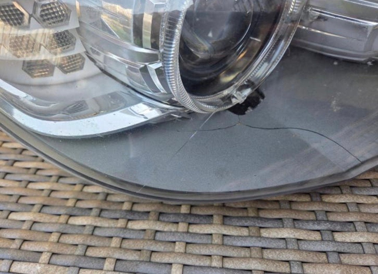koplamp linker zeide zonder module., Auto-onderdelen, Verlichting, Ophalen of Verzenden, BMW