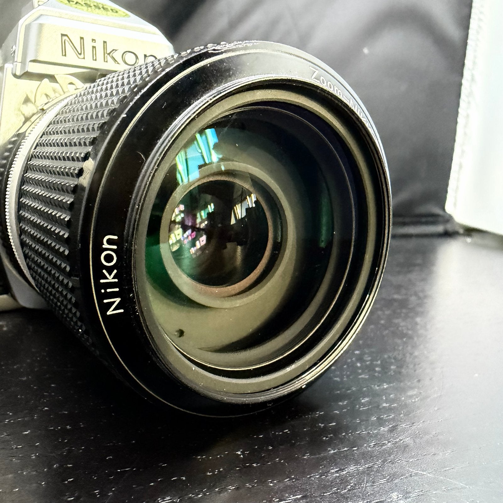 Nikon FE2 zilver met Zoom-Nikkor 43-86mm f/3.5 AI, Audio, Tv en Foto, Fotocamera's Analoog, Spiegelreflex, C, Verzenden, Nikon