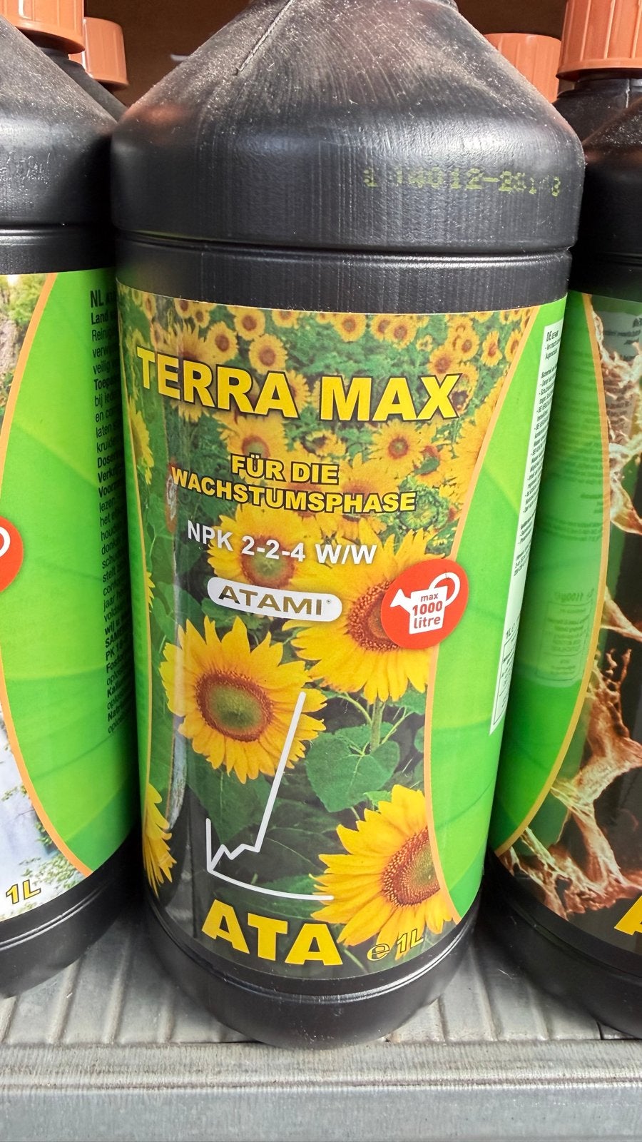 Atami Terra Max NPK 2-2-4 W/W Groeivoeding 1L, Ophalen, Nieuw