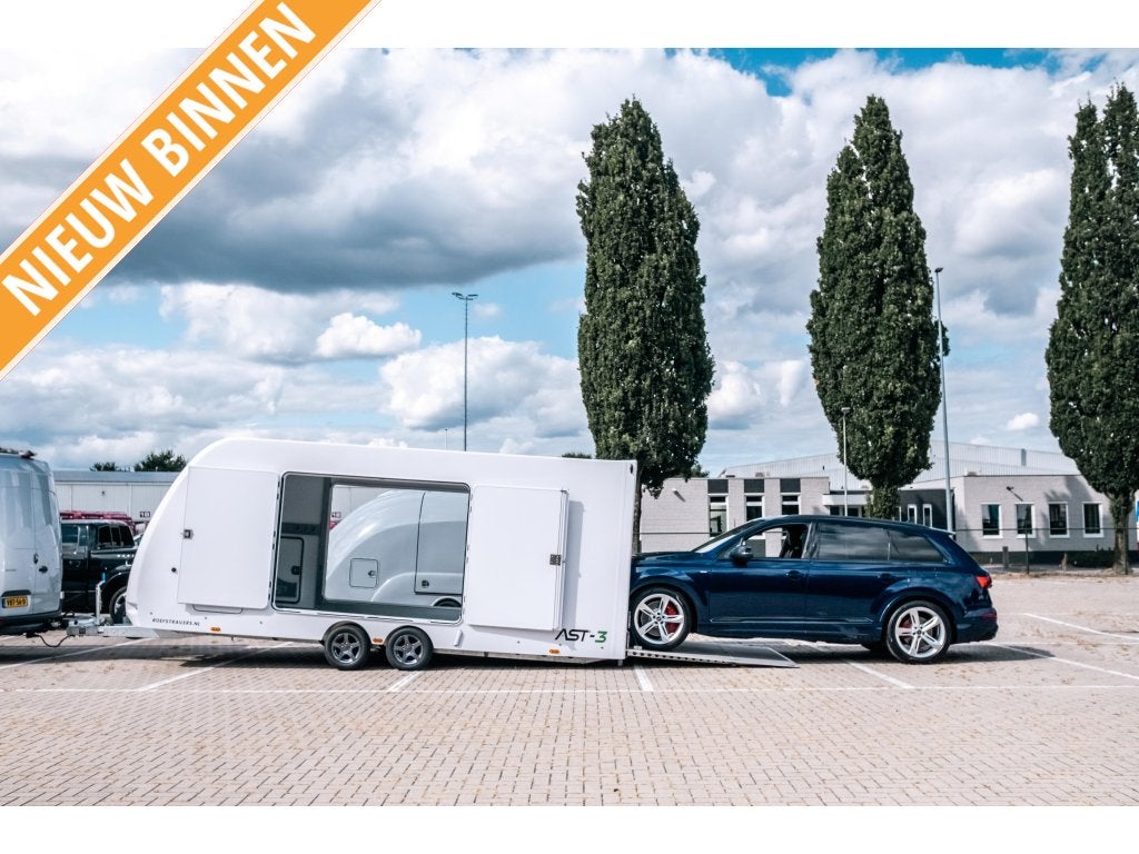 NIEUW AST-3 Gesloten polyester aanhangwagen autotransporter, Nieuw