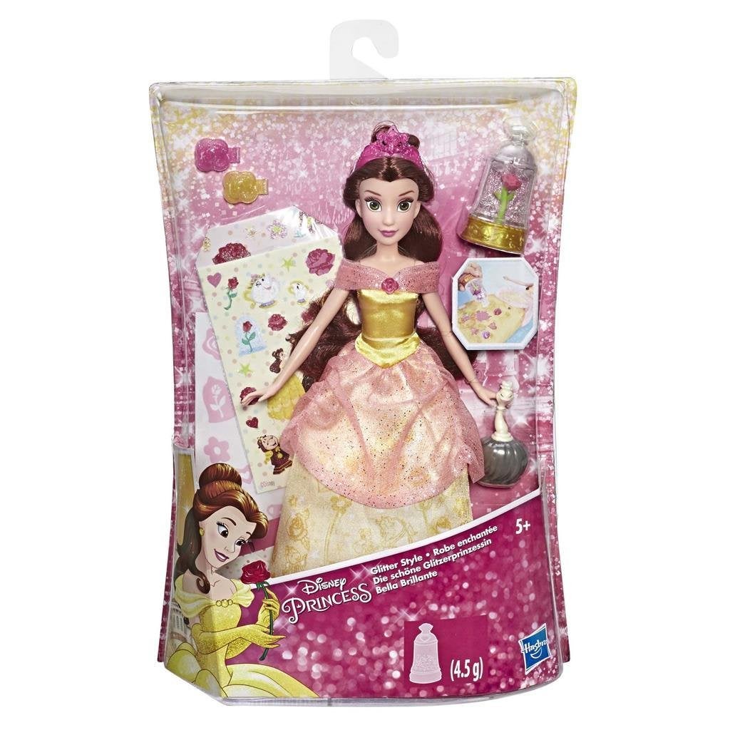 Disney Princess: Glitter Belle, Barbie, ., Nieuw, Ophalen of Verzenden