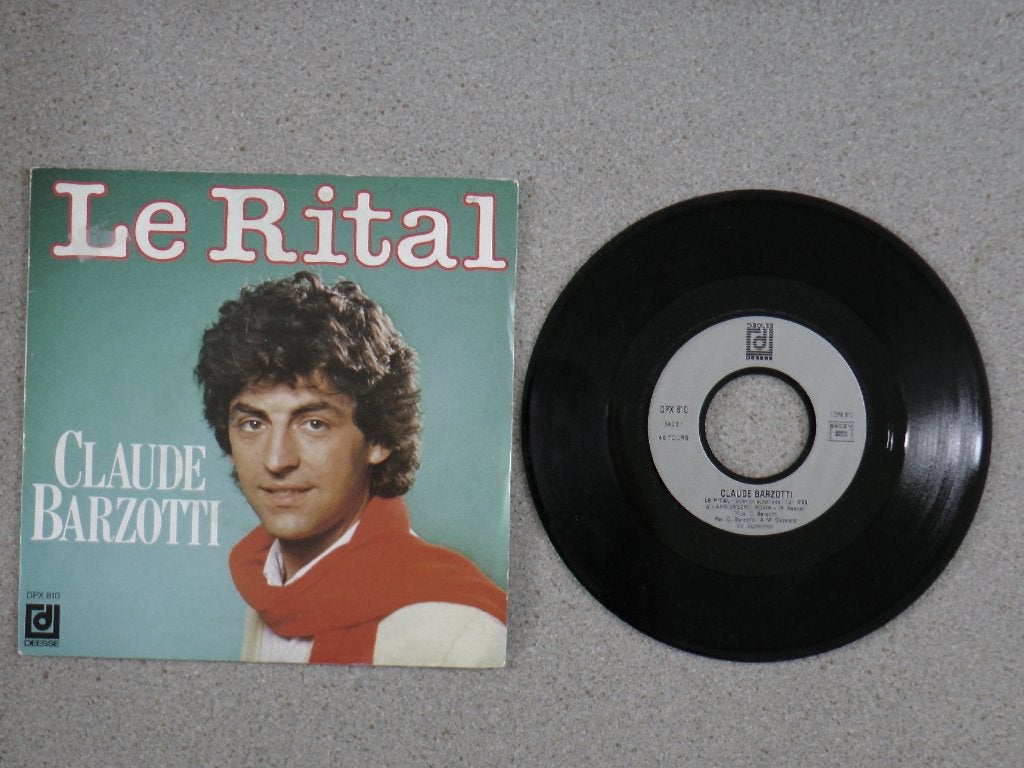 Claude Barzotti - Le Rital VINYL SINGLE, Gebruikt, 7 inch, Pop, Fotohoes