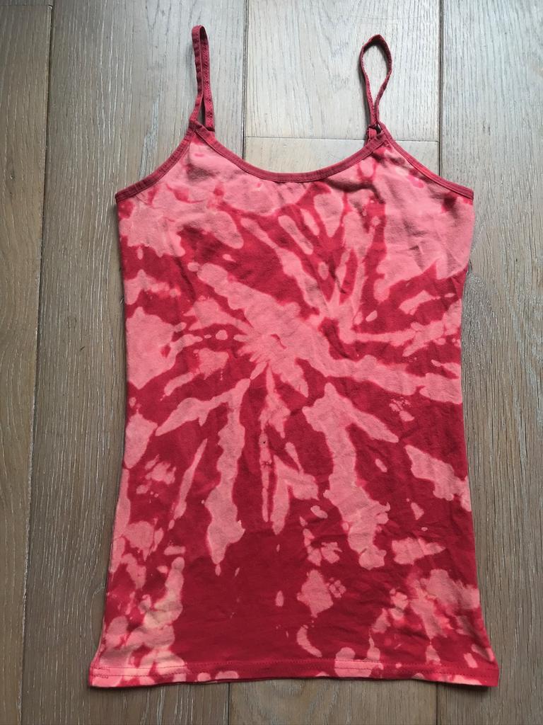 Hippie TIE DYE Top S. Handgeverfd door mij, dus uniek, Ophalen of Verzenden, Nieuw, Maat 36 (S), Zonder mouw