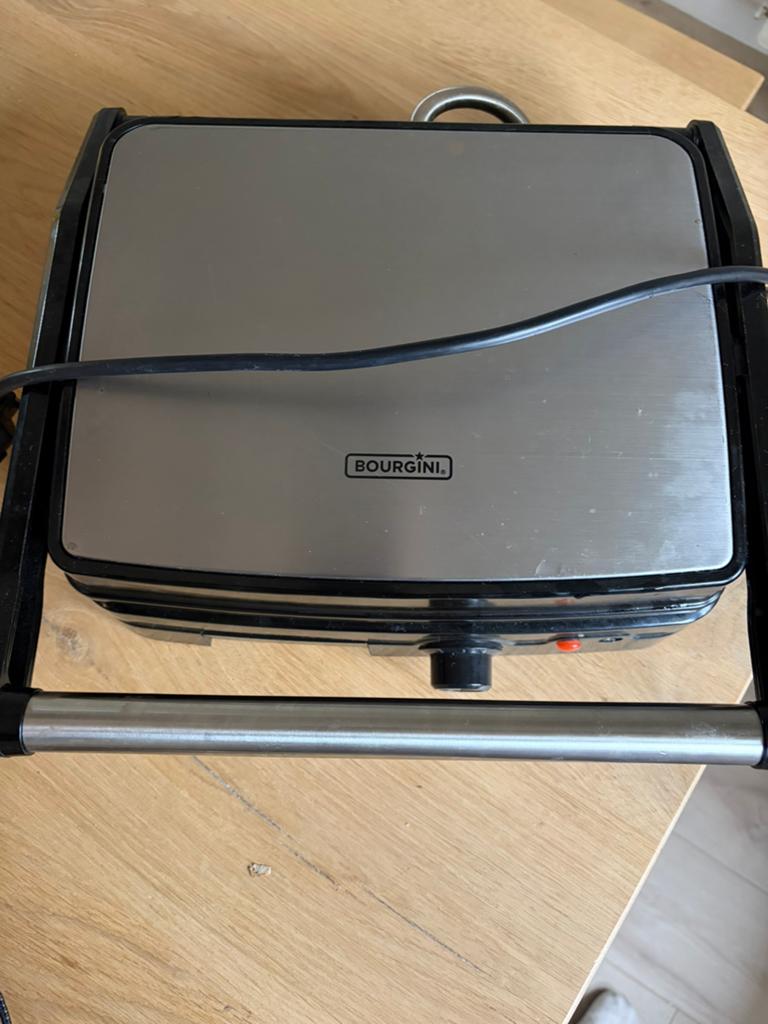 Bourgini Grill/Tosti-ijzer - Zo goed als nieuw, Ophalen, Zo goed als nieuw