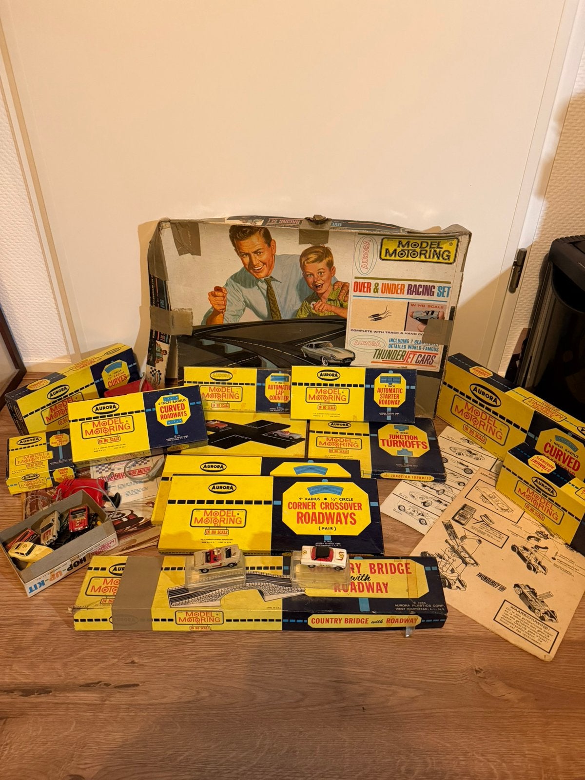 Grote vintage Aurora Model Motoring / Thunderjet verzameling, Ophalen, Zo goed als nieuw