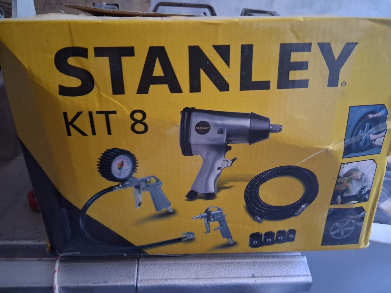 te koop stanley pneumatische luchtset nieuw, Minder dan 25 liter, Ophalen, Nieuw, Minder dan 200 liter/min