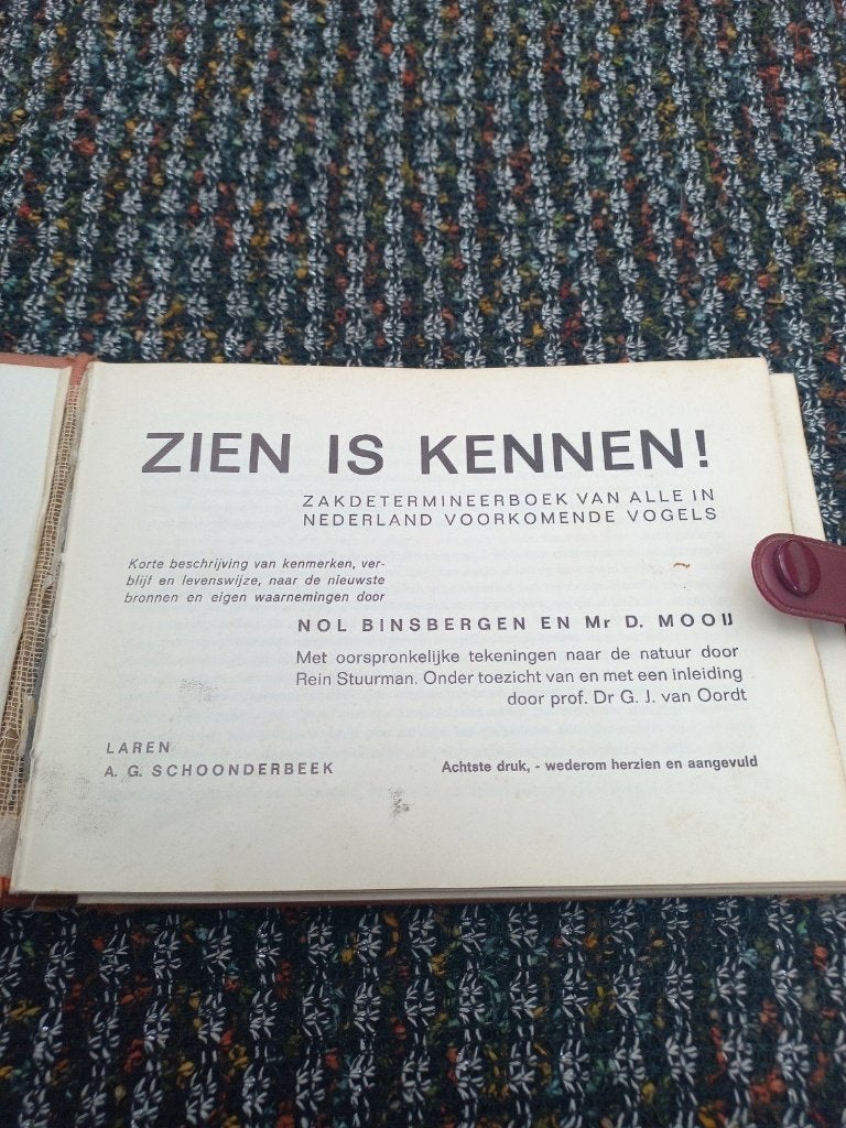 Zien is Kennen! Zakdetermineerboek Vogels (1971), Boeken, Ophalen of Verzenden, Zo goed als nieuw, Vogels