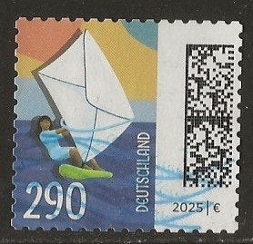 Duitsland 239, windsurfer voor GWD52, Verzenden, 1990 tot heden, Gestempeld