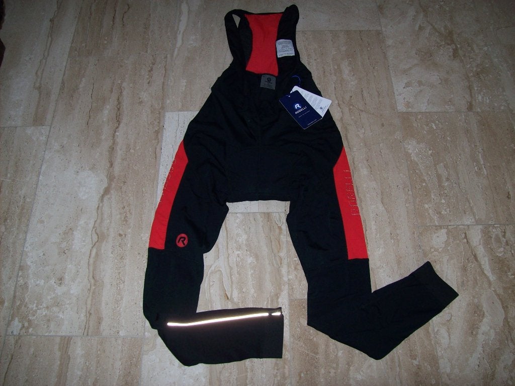 Rogelli Tyro Bibtight Heren Zwart/rood maat M, XL, 2XL, Rogelli, Heren, Nieuw, XL