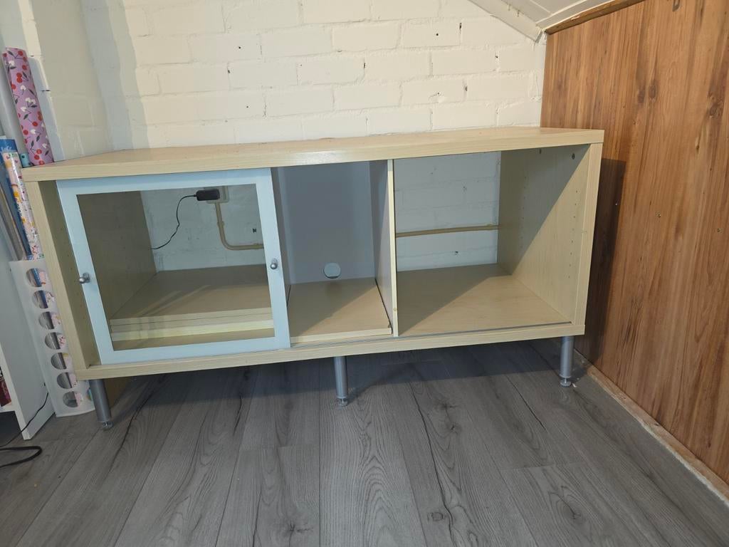 Leuk tv meubel, Ophalen, Overige materialen, Gebruikt, 100 tot 150 cm