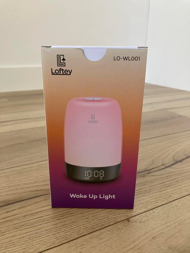 Loftey Wake Up Light Wekker met Slaapfunctie en Kleurthema, Ophalen, Nieuw, Digitaal