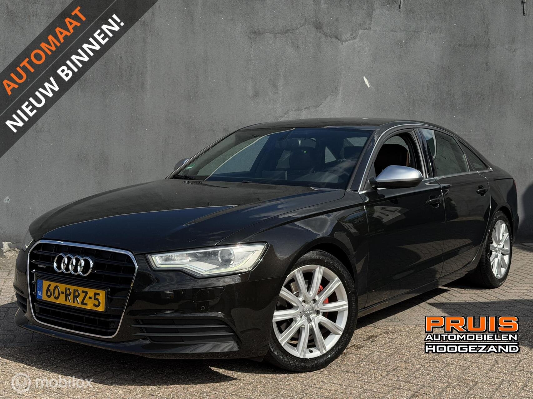 Audi A6 2.8 FSI Quattro Pro Line Plus -LEDER-STOELV- *INRUIL, Auto's, Euro 5, Gebruikt, Bruin, 1655 kg