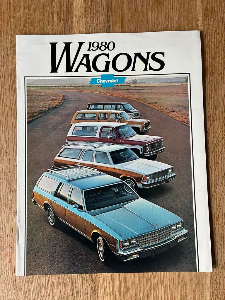 1980 Chevrolet Wagons brochure, Ophalen of Verzenden, Zo goed als nieuw, Algemeen