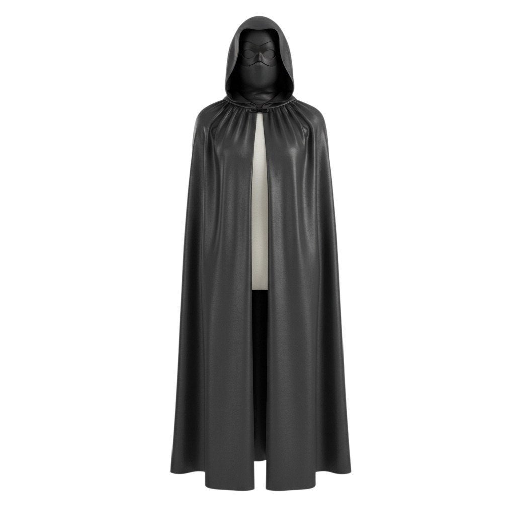 Gotische Zwarte Capuchon-Cape (Inclusief Masker) Nieuw, Ophalen of Verzenden, Nieuw, Feestartikel, Halloween of Griezel