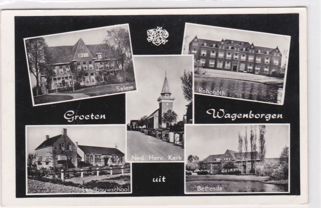 18749 Groeten uit Wagenbergen gelopen 1964 Noord-Brabant, Ophalen of Verzenden, 1960 tot 1980, Gelopen, Noord-Brabant