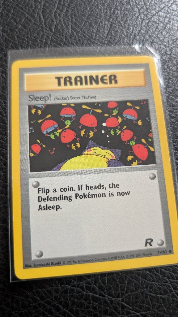 Sleep!" Trainer 1999 Team Rocket expansion, Ophalen of Verzenden, Zo goed als nieuw
