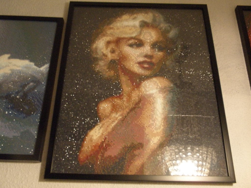 Marilyn Monroe en Elvis Presley., Ophalen, Minder dan 50 cm, Schilderij