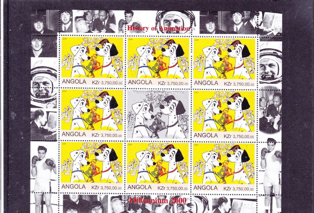 Disney 101 Dalmatiërs Angola (155), Verzenden, Postfris, Overige thema's