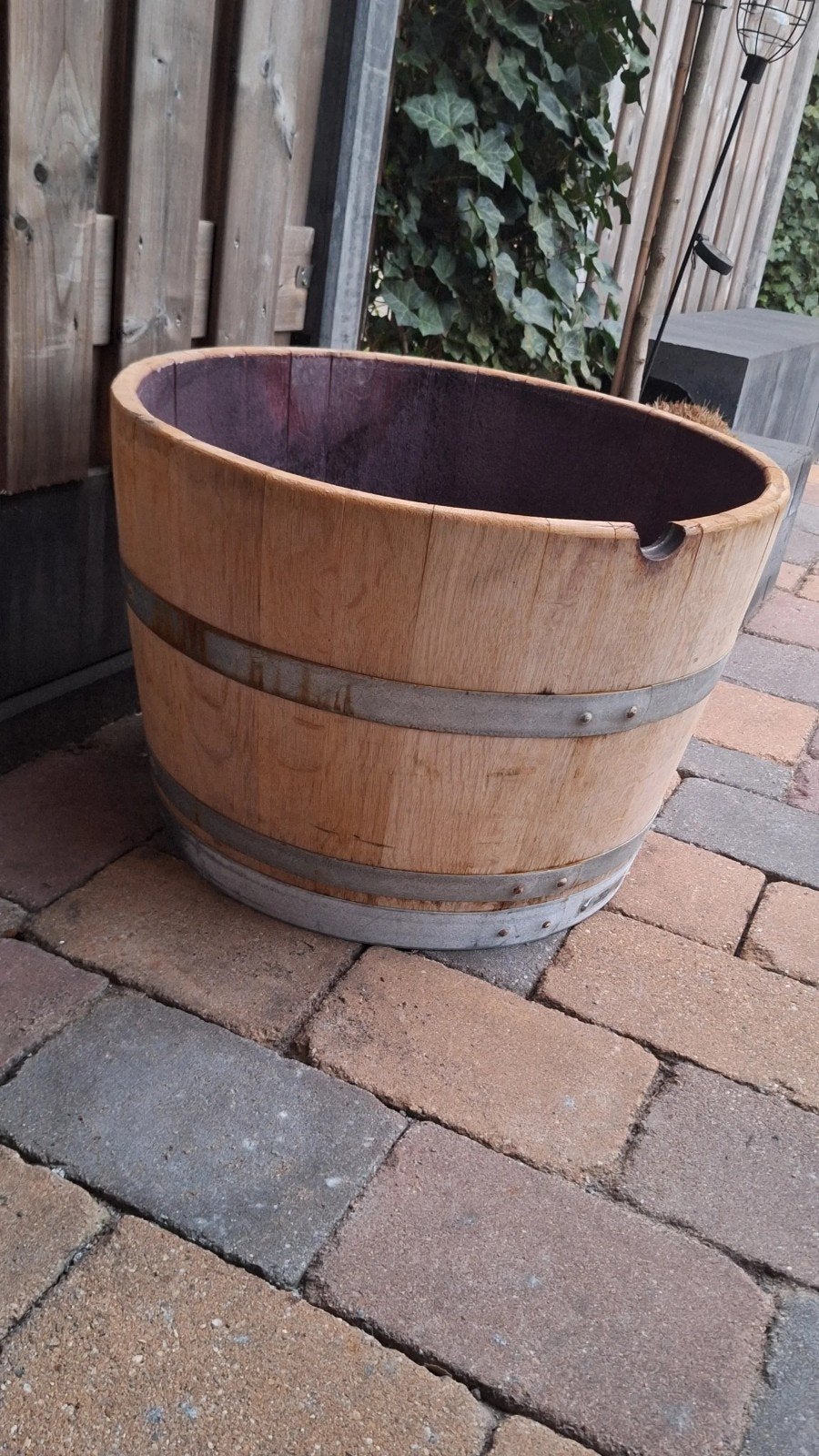 eikenhouten bloembakken en regentonn AANBIEDING!, Tuin en Terras, Ophalen, Rond, Nieuw, 60 tot 100 cm