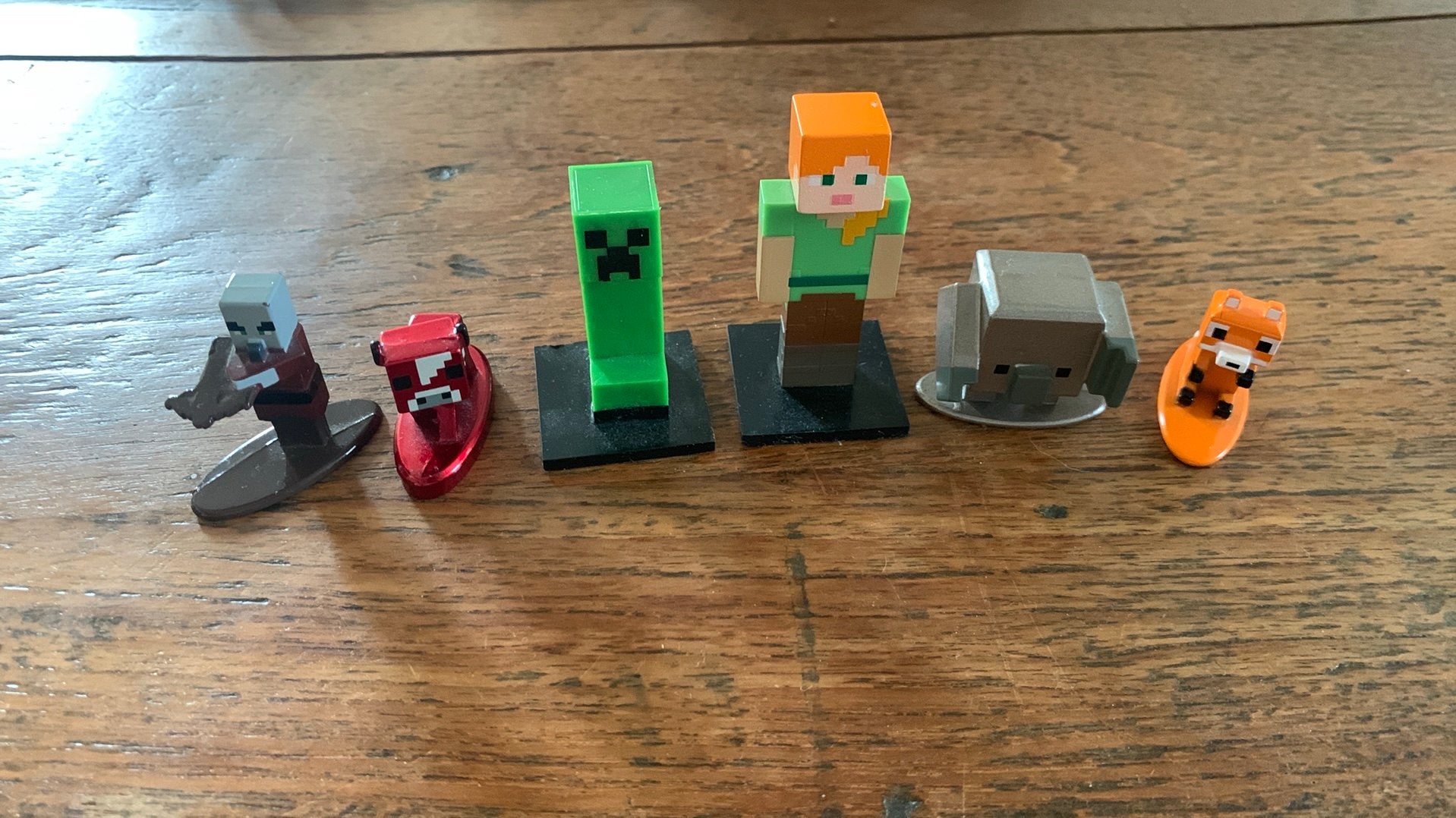 Minecraft metalen figuurtjes, Ophalen, Zo goed als nieuw