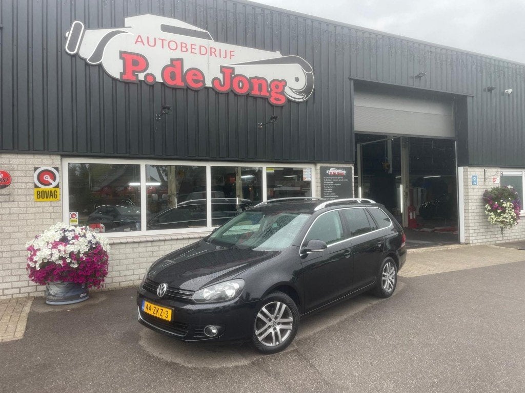 Volkswagen GOLF 1.2 TSI Station HIGHLINE Nieuwe APK! Climate, Euro 5, Gebruikt, 4 cilinders, Zwart