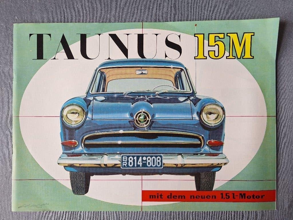 Brochure FORD TAUNUS 15M - 1955 Duits, Verzenden, Zo goed als nieuw, Ford