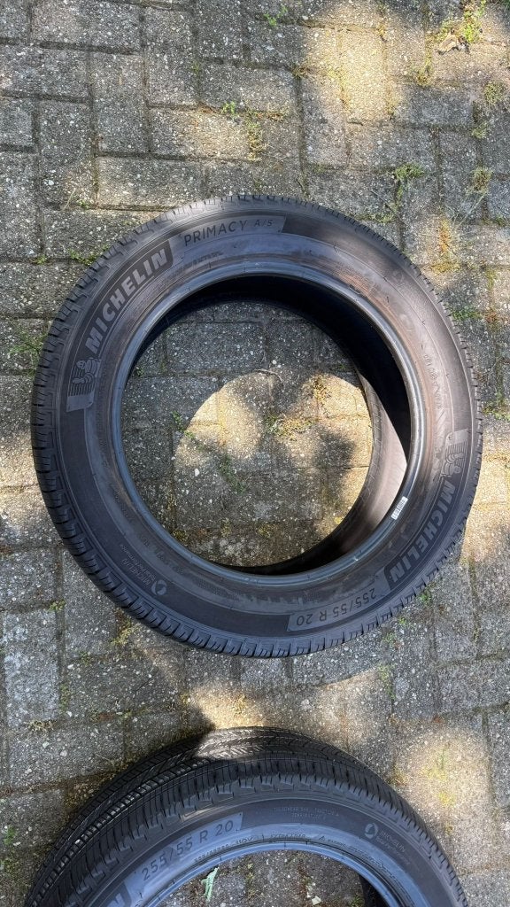 255/55r20 Michelin Primacy a/s banden (8 stuks beschikbaar), Ophalen, Gebruikt, 255 mm, Band(en)