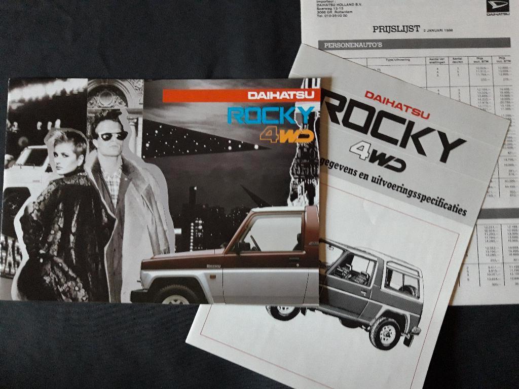 folder Daihatsu Rocky 4WD 1986 - Nederlands, Ophalen of Verzenden, Overige merken, Daihatsu, Zo goed als nieuw