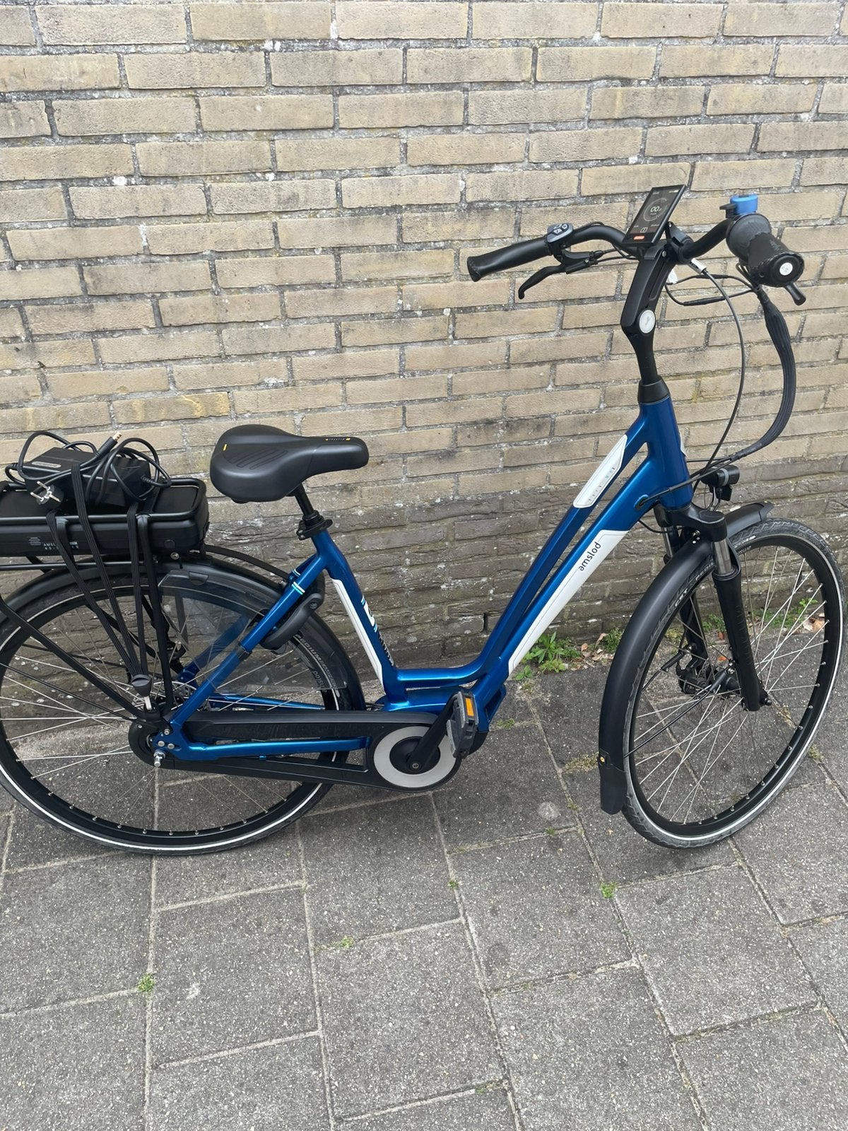 Amslod York elektrische fiets DEFECT OPKNAPPER, Zo goed als nieuw, 51 tot 55 cm, 50 km per accu of meer, Ophalen