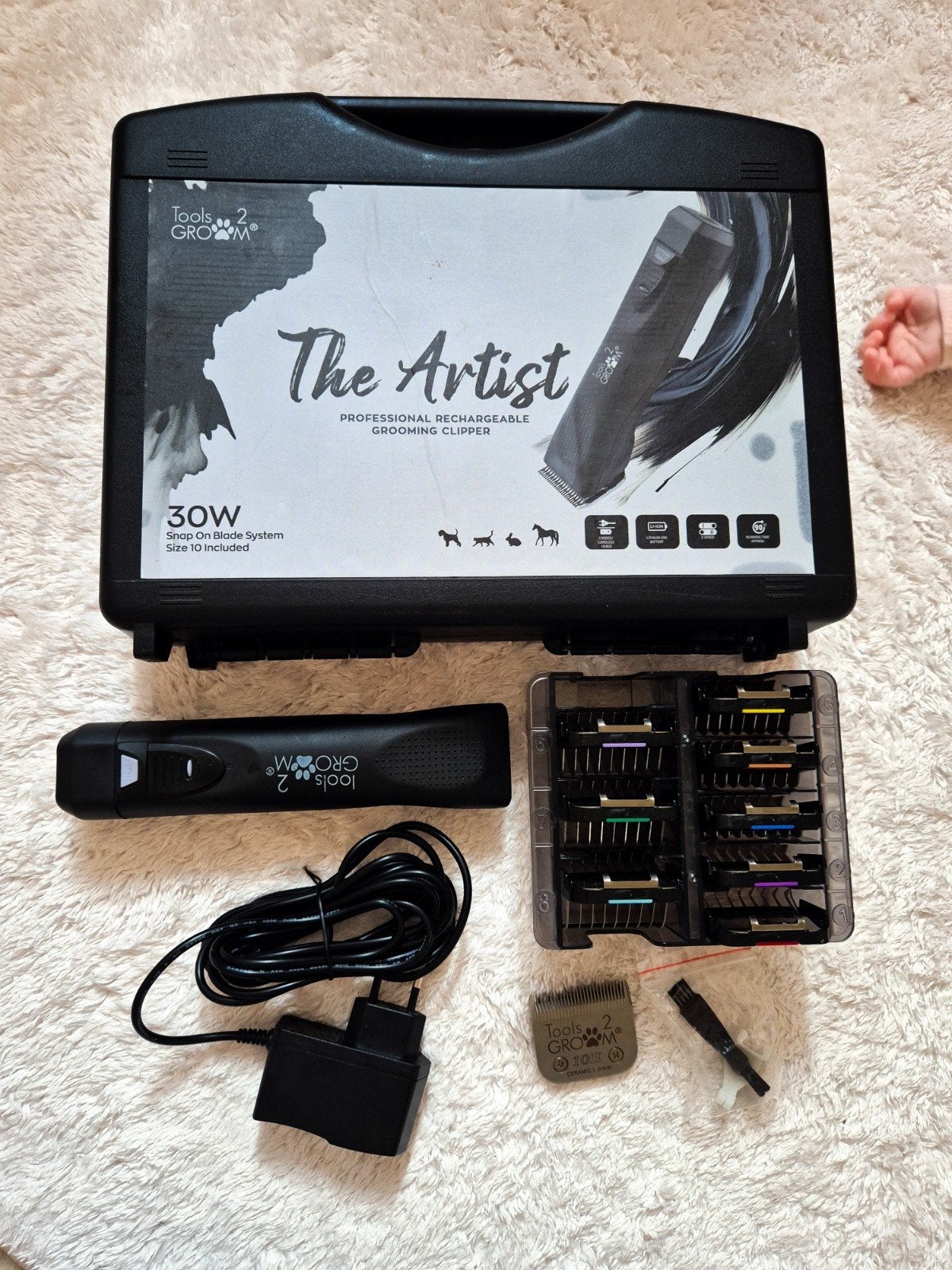 Tools 2 groom tondeuse set + Wahl opzetstukken, Wahl, Ophalen, Zo goed als nieuw, Tondeuse