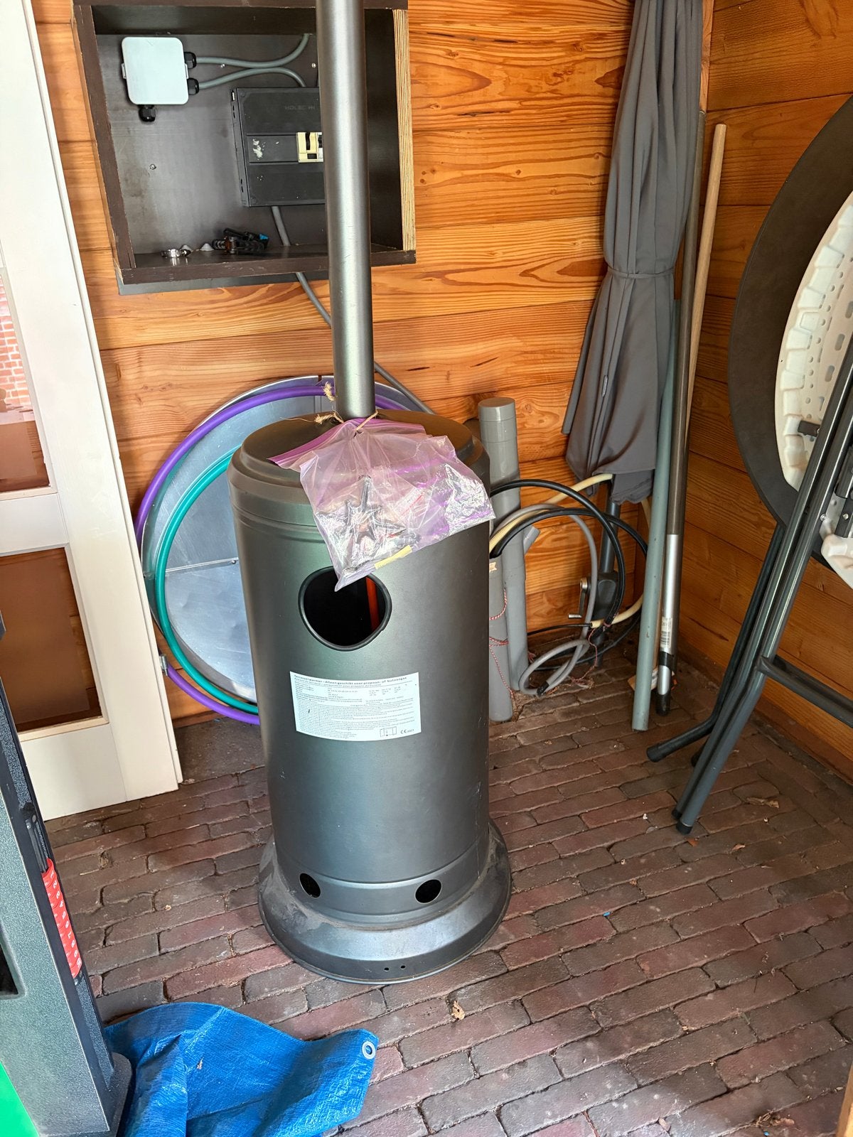 Terrasbrander op gas, Ophalen of Verzenden, Gebruikt, Gas, Vloer