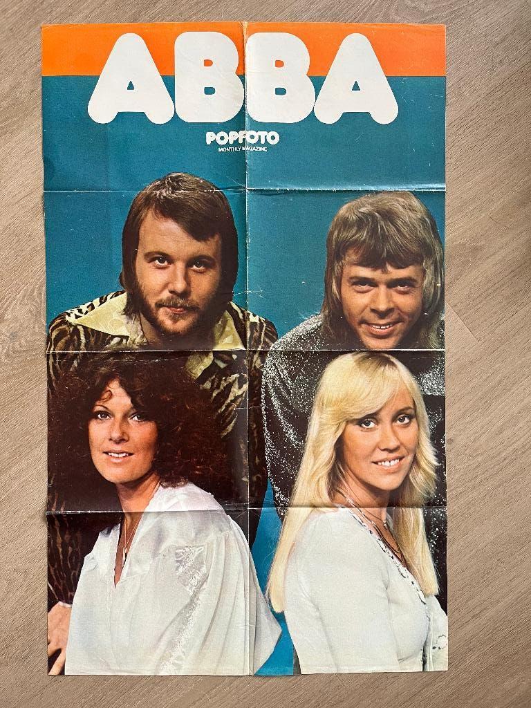 ABBA mega poster, Ophalen of Verzenden, Zo goed als nieuw, Poster, Artwork of Schilderij