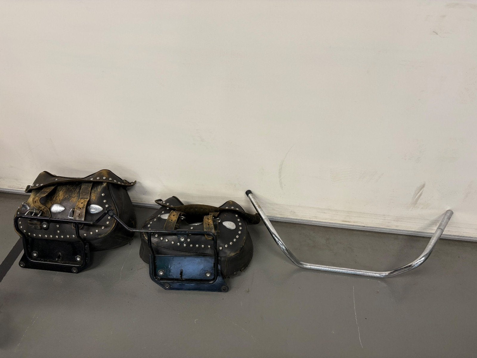 Originele Harley Davidson Softail Zadeltassen met Beugel, Motoren, Ophalen, Gebruikt