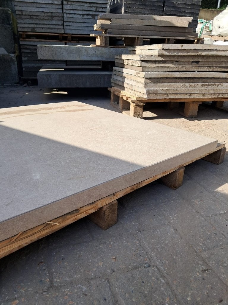Geoceramica 100x100x4 met neus, Ophalen, Keramiek, Nieuw, Minder dan 5 m²