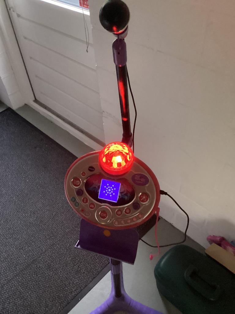 V tech kids superstar light show + microfoon, Kinderen en Baby's, Speelgoed | Vtech, Ophalen of Verzenden, Zo goed als nieuw, 4 tot 6 jaar