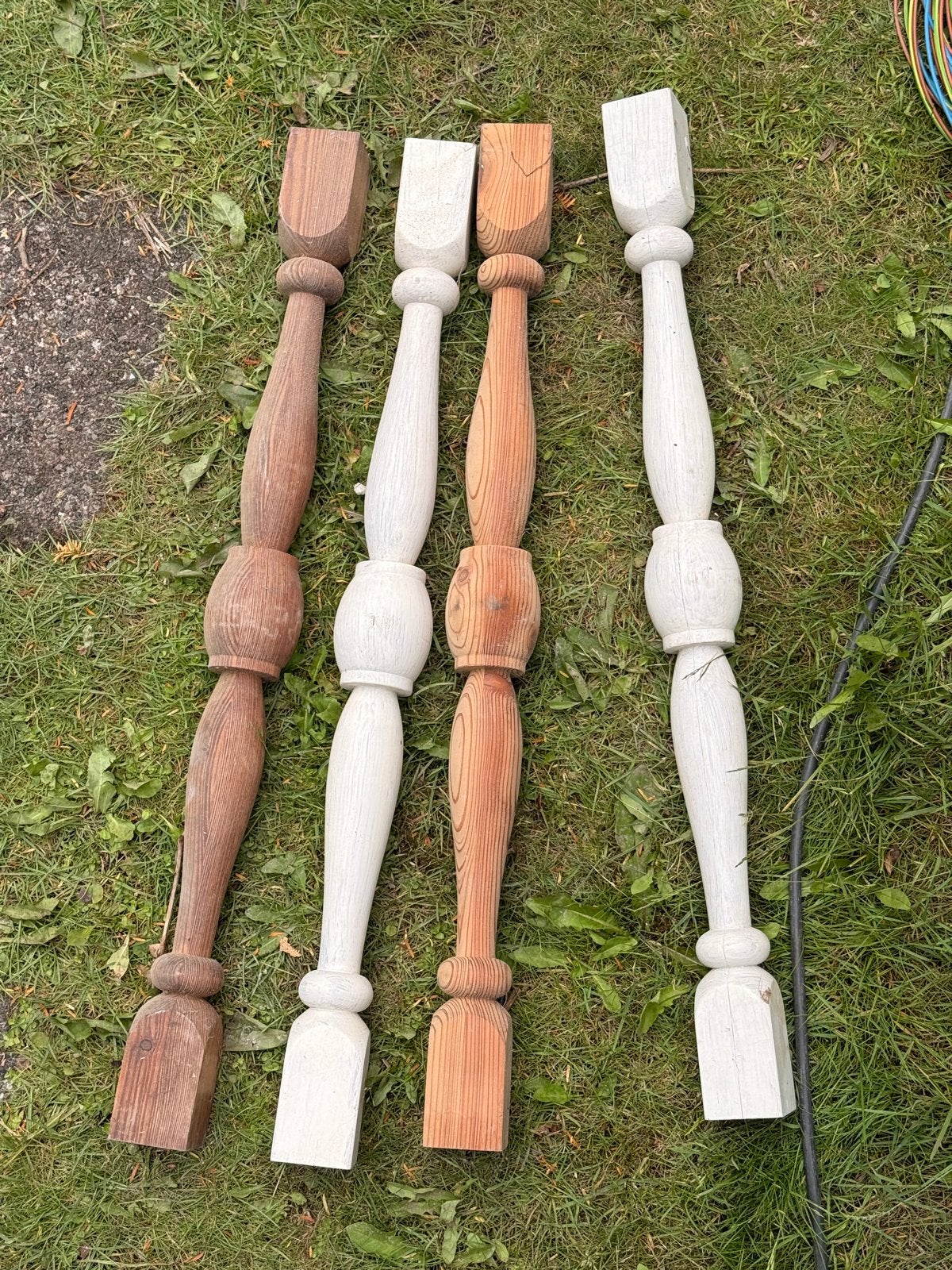 Massief houten balusters / balustrade, Ophalen, Gebruikt