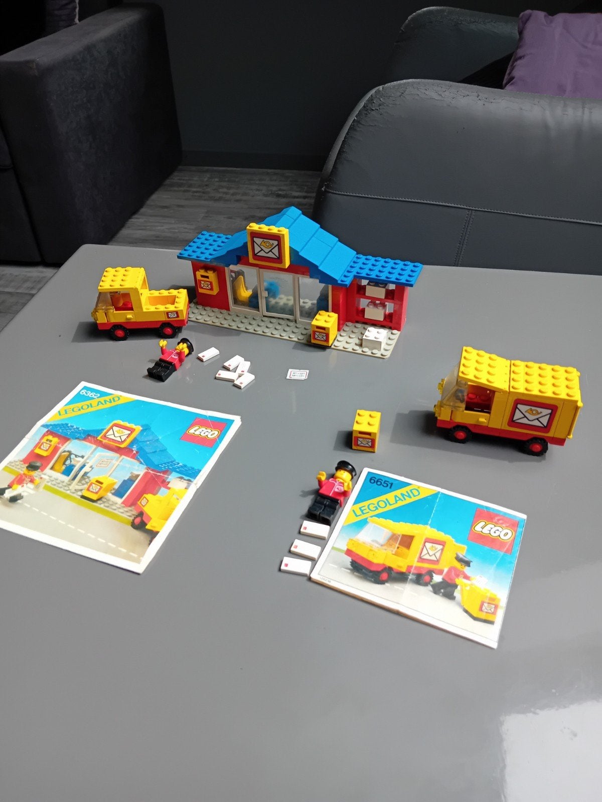 Lego 6362.  En lego 6651.  Postkantoor en postbode, Ophalen of Verzenden, Gebruikt