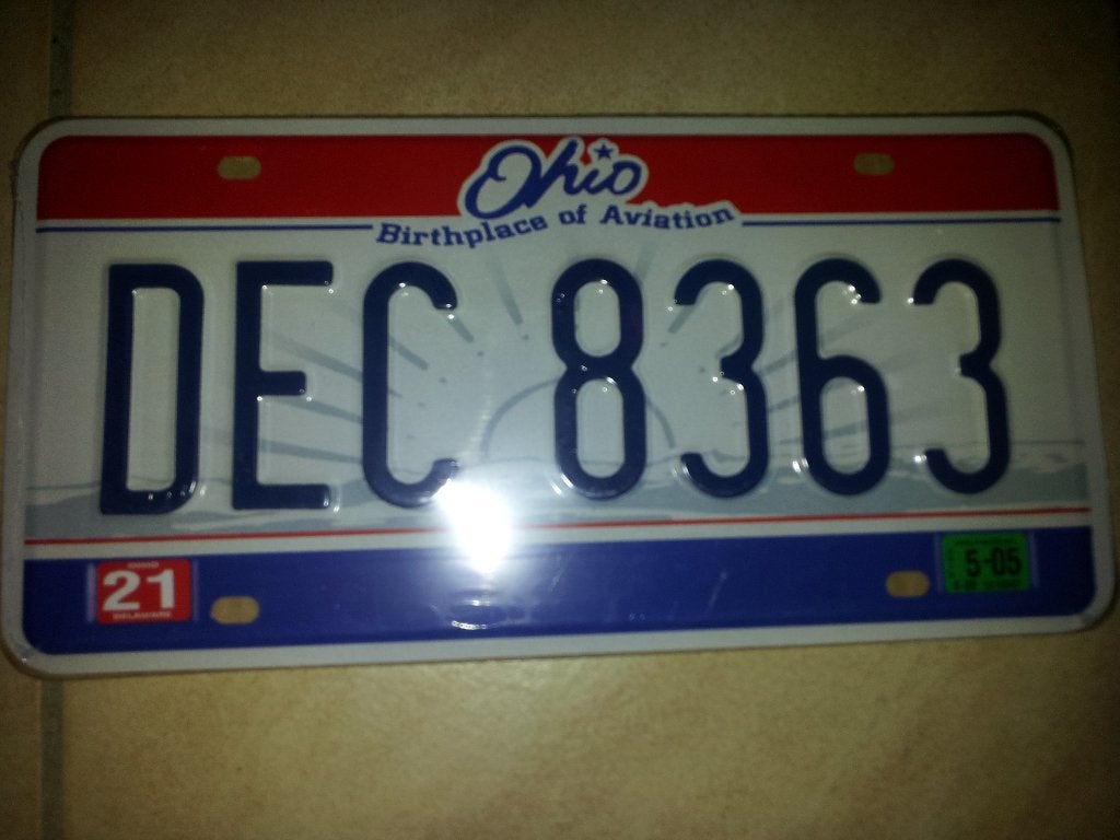 US license plate Ohio, Verzenden, Nieuw