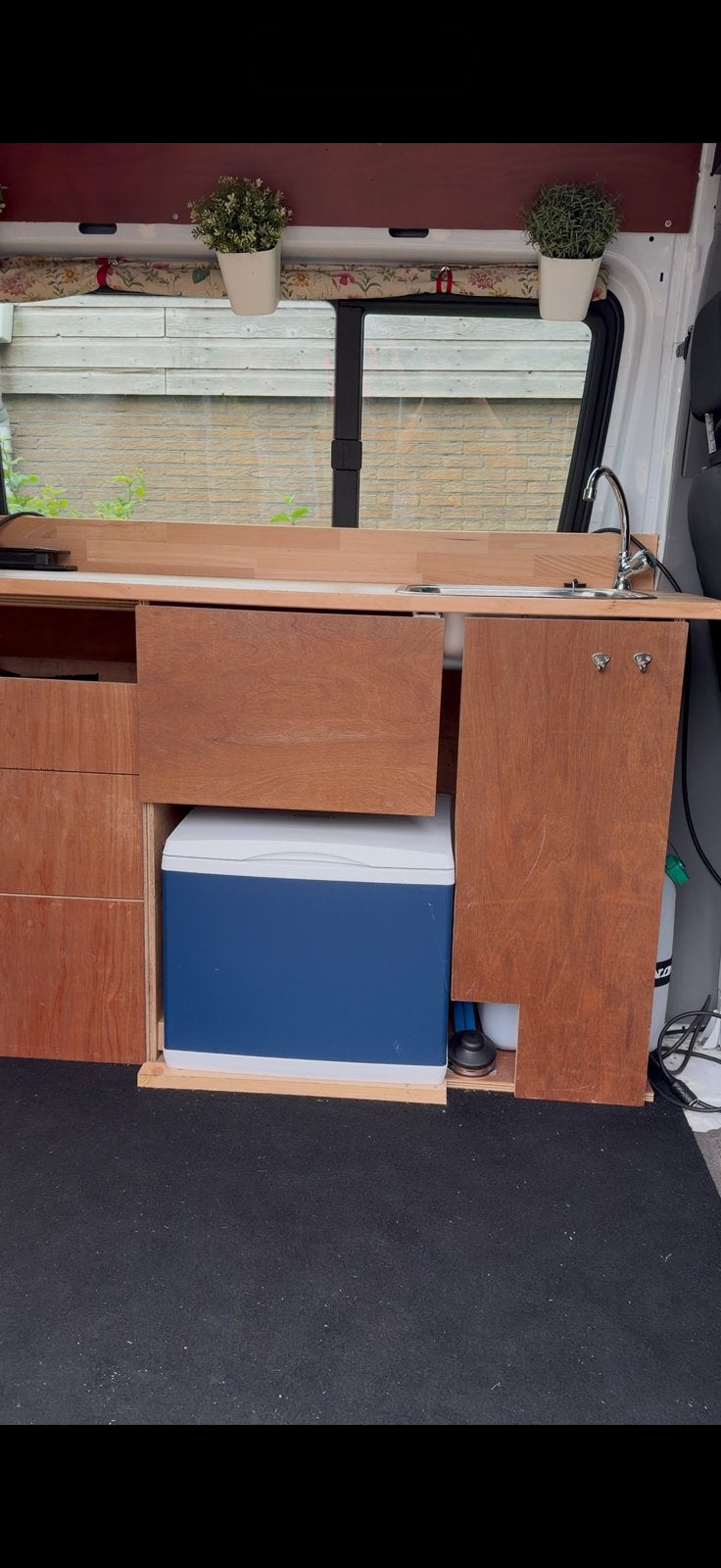 Camper keuken, Ophalen
