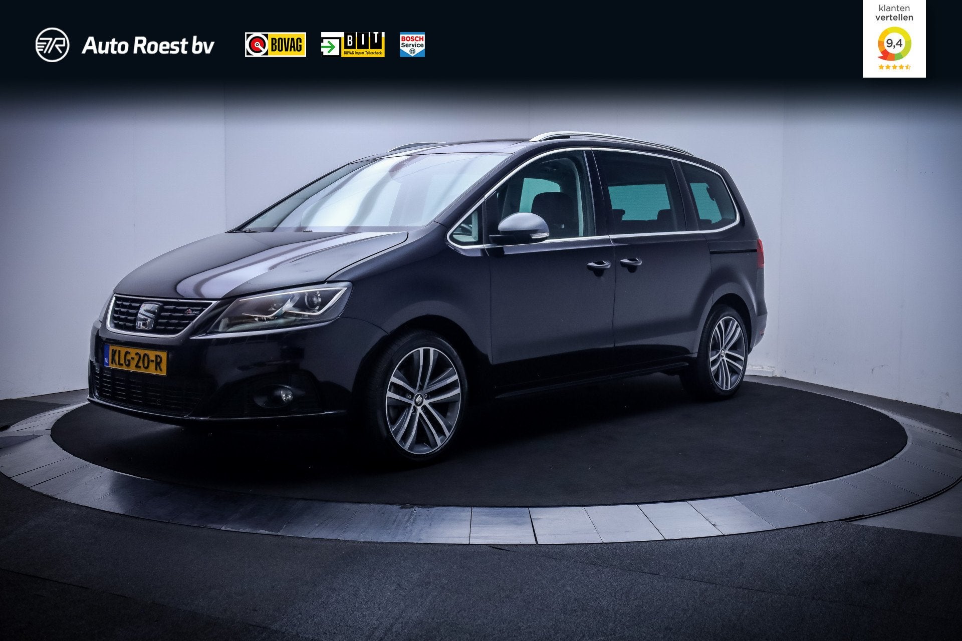 SEAT Alhambra 1.4 TSI 7Pers. FR Intense XENON | MEMORY | CAM, Dealer onderhouden, 15 km/l, Gebruikt, Zwart