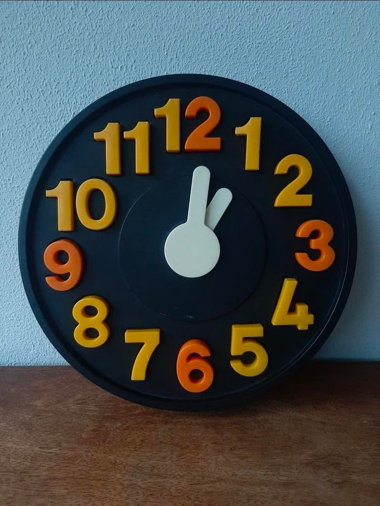 Vintage Mothercare klok leren klokkijken Educatief, Kinderen en Baby's, Ophalen of Verzenden, Gebruikt