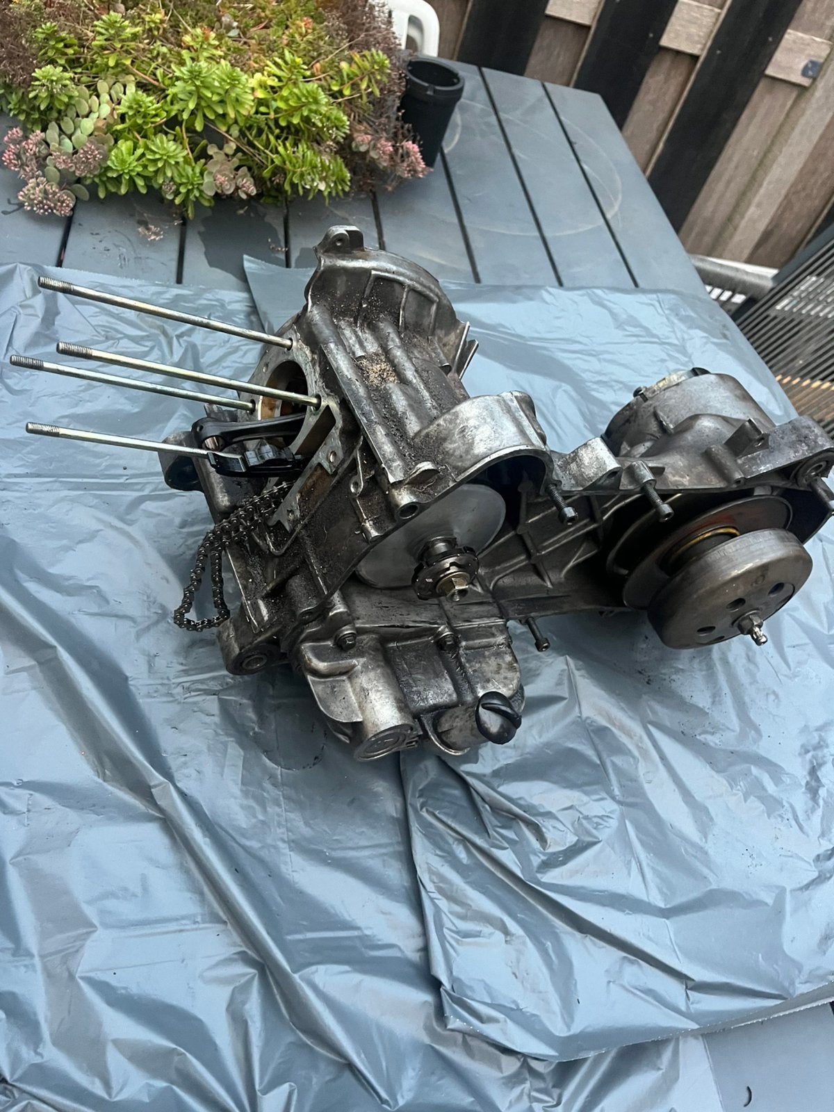 Piaggio Zip 4T 80cc 2V motorblok – project / onderdelen, Ophalen of Verzenden, Gebruikt, Blok, Piaggio
