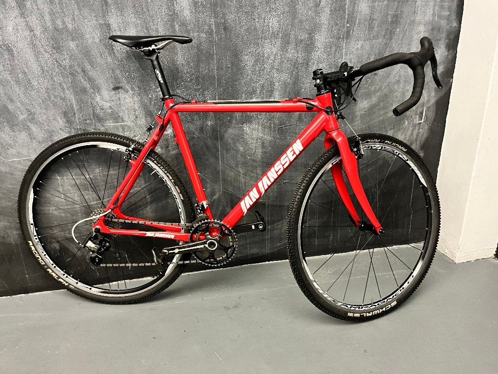Crossfiets Jan janssen (ook goed om mee te gravellen), 28 inch, Gebruikt, Velgrem, Aluminium